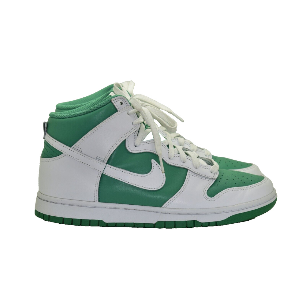 B5 Auth NIKE DUNK HI RETRO BTTYS Stadium Green/White Shoes DV0829-300 Size 9 - Picture 2 of 7